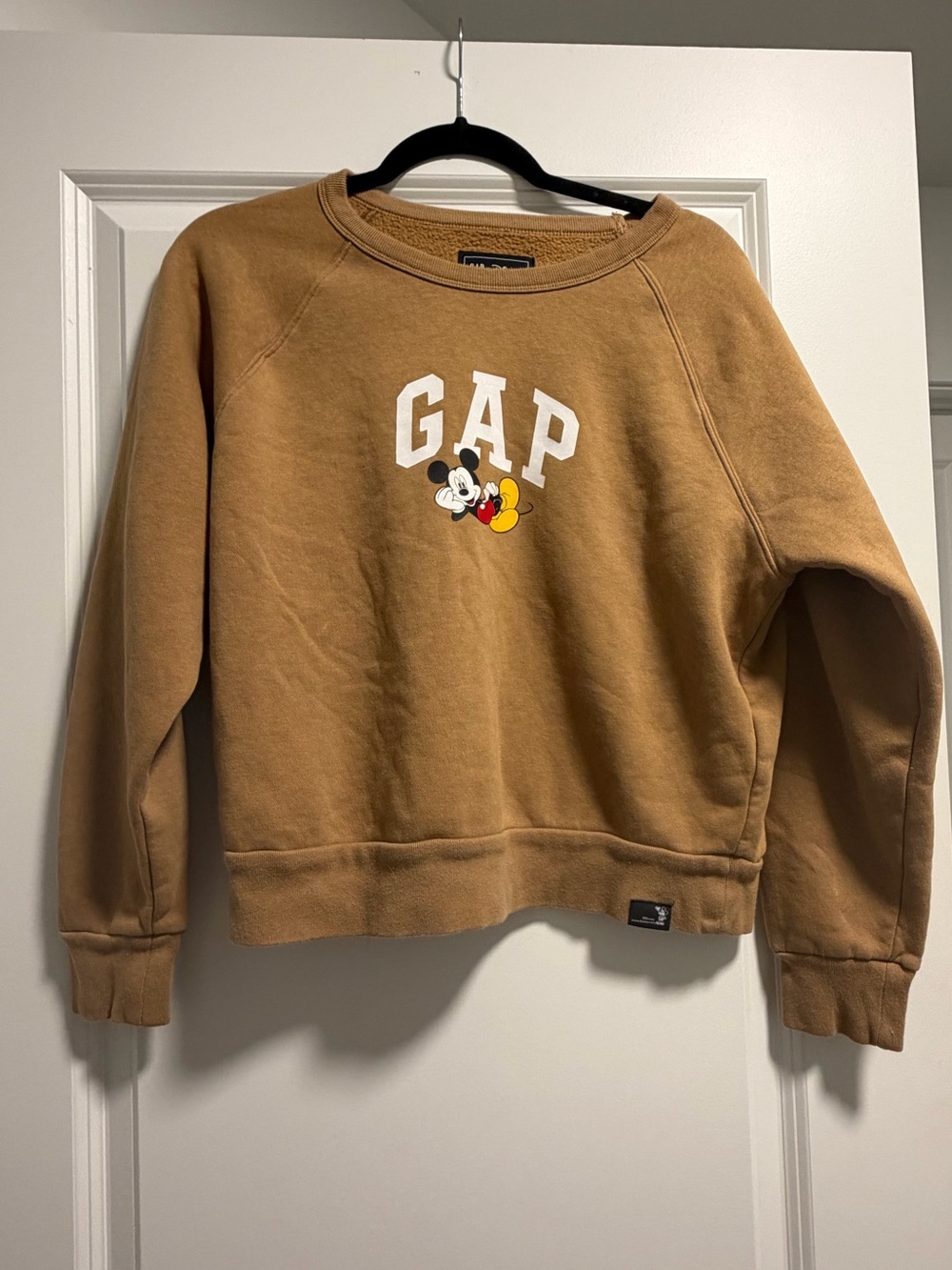 Disney x GAP Mickey Crewneck Sweater - Camel Brown